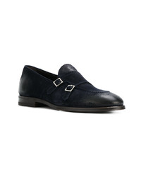 dunkelblaue Leder Slipper von Henderson Baracco