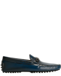 dunkelblaue Leder Slipper von Tod's