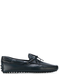 dunkelblaue Leder Slipper von Tod's