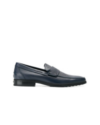 dunkelblaue Leder Slipper von Tod's