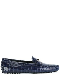 dunkelblaue Leder Slipper von Tod's