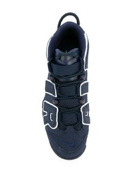 dunkelblaue Leder Sportschuhe von Nike