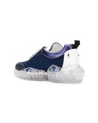 dunkelblaue Leder Sportschuhe von Jimmy Choo