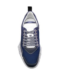 dunkelblaue Leder Sportschuhe von Jimmy Choo