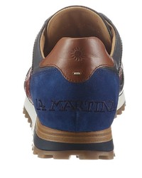 dunkelblaue Leder Sportschuhe von La Martina