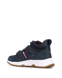 dunkelblaue Leder Sportschuhe von Tommy Hilfiger