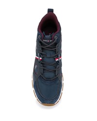 dunkelblaue Leder Sportschuhe von Tommy Hilfiger