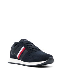 dunkelblaue Leder Sportschuhe von Tommy Hilfiger