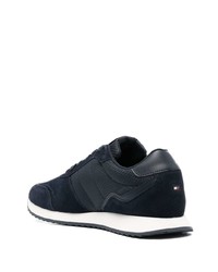 dunkelblaue Leder Sportschuhe von Tommy Hilfiger