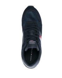 dunkelblaue Leder Sportschuhe von Tommy Hilfiger