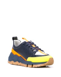 dunkelblaue Leder Sportschuhe von Pierre Hardy