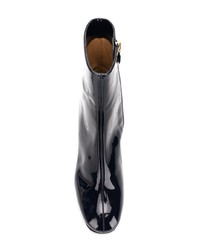 dunkelblaue Leder Stiefeletten von Emporio Armani