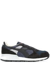 dunkelblaue Leder Turnschuhe von Diadora