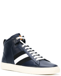 dunkelblaue Leder Turnschuhe von Bally