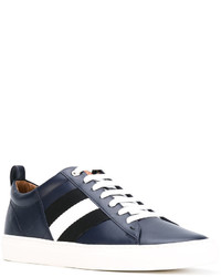 dunkelblaue Leder Turnschuhe von Bally