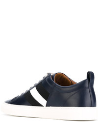 dunkelblaue Leder Turnschuhe von Bally