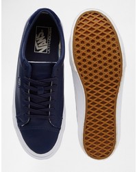 dunkelblaue Leder Turnschuhe von Vans