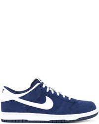 dunkelblaue Leder Turnschuhe von Nike