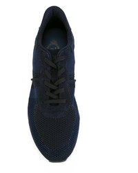 dunkelblaue Leder Turnschuhe von Tod's