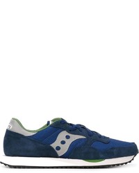 dunkelblaue Leder Turnschuhe von Saucony