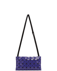 dunkelblaue Leder Umhängetasche von Bao Bao Issey Miyake