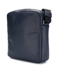 dunkelblaue Leder Umhängetasche von Emporio Armani