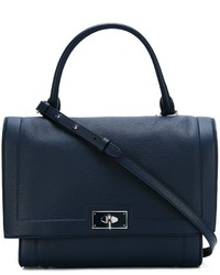 dunkelblaue Leder Umhängetasche von Givenchy