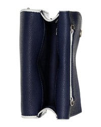 dunkelblaue Leder Umhängetasche von La Martina