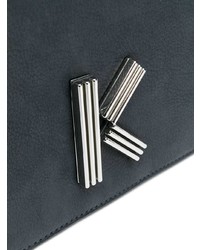 dunkelblaue Leder Umhängetasche von Kenzo