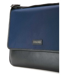 dunkelblaue Leder Umhängetasche von Kent & Curwen