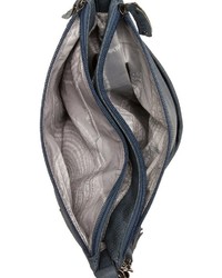 dunkelblaue Leder Umhängetasche von SURI FREY