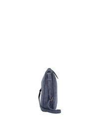 dunkelblaue Leder Umhängetasche von Tom Tailor Denim