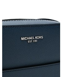 dunkelblaue Leder Umhängetasche von Michael Kors