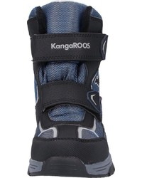 dunkelblaue Lederarbeitsstiefel von KangaROOS