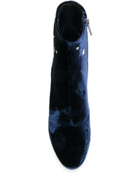 dunkelblaue Lederstiefel von Ash