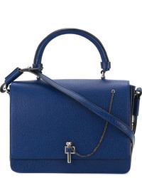 dunkelblaue Ledertaschen von Carven