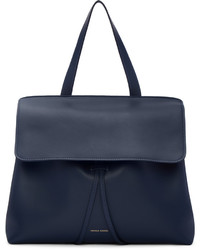 dunkelblaue Ledertaschen von Mansur Gavriel