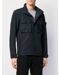 dunkelblaue leichte Bomberjacke von Stone Island