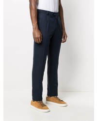 dunkelblaue Leinen Chinohose von Brunello Cucinelli