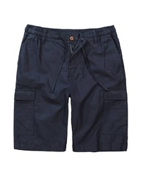 dunkelblaue Leinen Shorts von JP1880