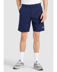 dunkelblaue Leinen Shorts von khujo