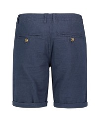 dunkelblaue Leinen Shorts von Urban Surface