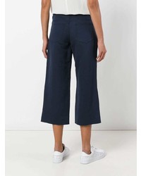 dunkelblaue Leinen weite Hose von 'S Max Mara