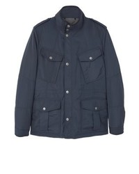dunkelblaue Militärjacke von Mango