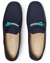 dunkelblaue Mokassins von Tod's