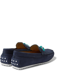 dunkelblaue Mokassins von Tod's