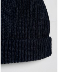 dunkelblaue Mütze von Reclaimed Vintage