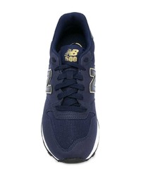 dunkelblaue niedrige Sneakers von New Balance