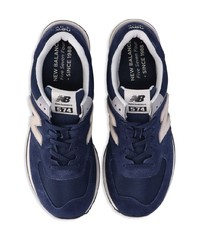 dunkelblaue niedrige Sneakers von New Balance