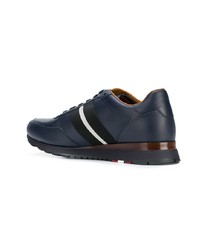 dunkelblaue niedrige Sneakers von Bally